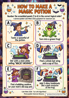 Magic Potion Algorithm: Sequencing Steps
